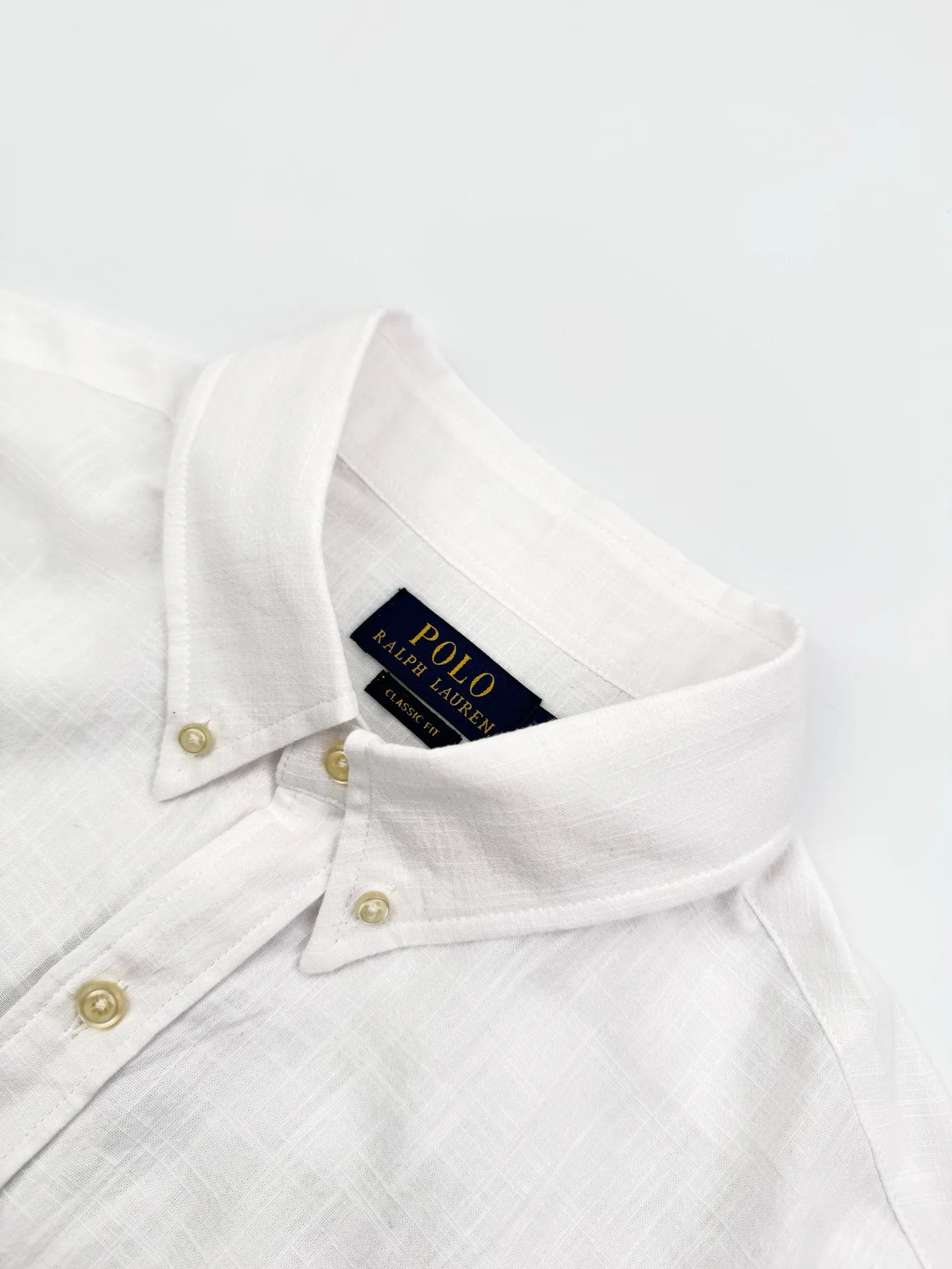 P420 Ralph Lauren/Ralph Lauren classic logo embroidered linen shirt [ready in stock] S M L XL